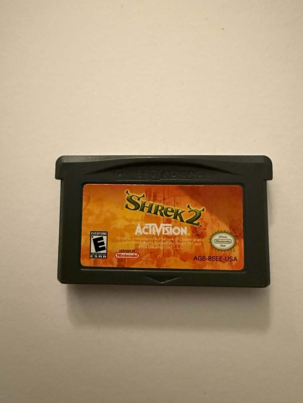 Nintendo Shrek 2 Game Boy Advance GBA Cartridge